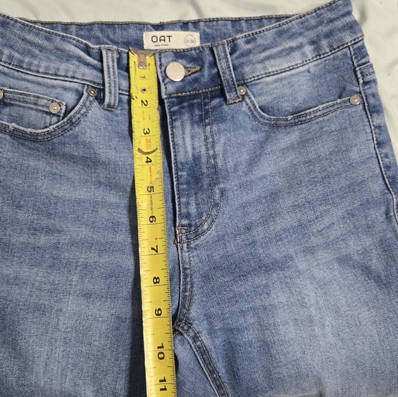 Oat New York Mid Rise Cropped Jeans Sz 2/26 - Picture 7 of 9